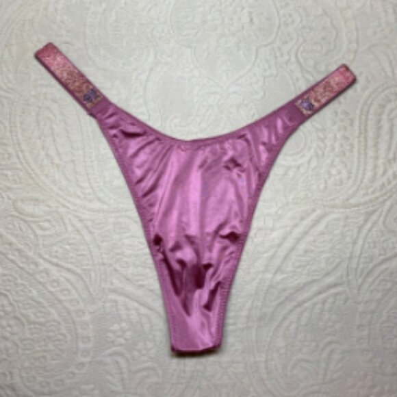 Victorias Secret Very Sexy Shine Strap Purple Vapor Bombshell PushUp Bra 36D Set - Picture 11 of 14